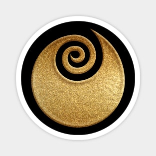 Ibaraki Prefecture Symbol in Gold Faux Magnet